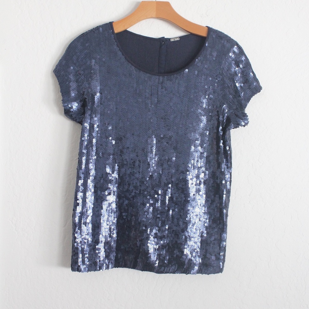 NWOT CHAN LUU DULCE SEQUIN BLOUSE